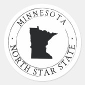 Minnesota Sticker Umschlag Aufkleber (Vorderseite)