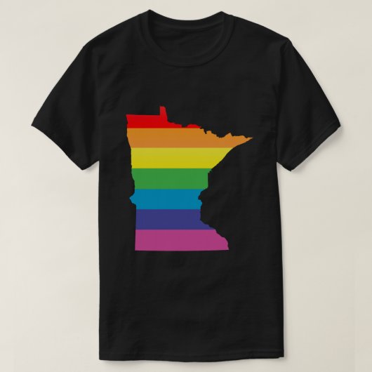 minnesota stolz. gestreift. T-Shirt (Design vorne)