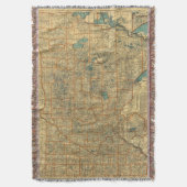 Minnesota-Straßenkarte Decke (Vorderseite Vertikal)