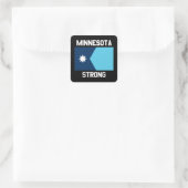 Minnesota Strong Quadratischer Aufkleber (Tasche)