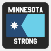 Minnesota Strong Square Sticker (Vorderseite)