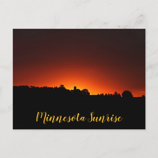 Minnesota Sunrise Postcard Postkarte (Vorderseite)