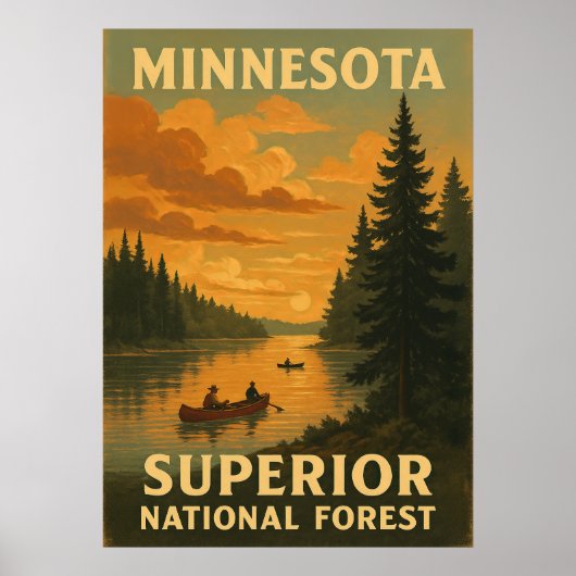 Minnesota Superior National Forest V02 Poster (Vorne)
