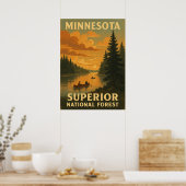 Minnesota Superior National Forest V02 Poster (Küche)