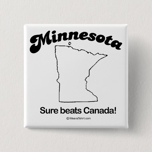 MINNESOTA - T - Shirt "MINNESOTA STAAT MOTTO" und Button (Vorderseite)