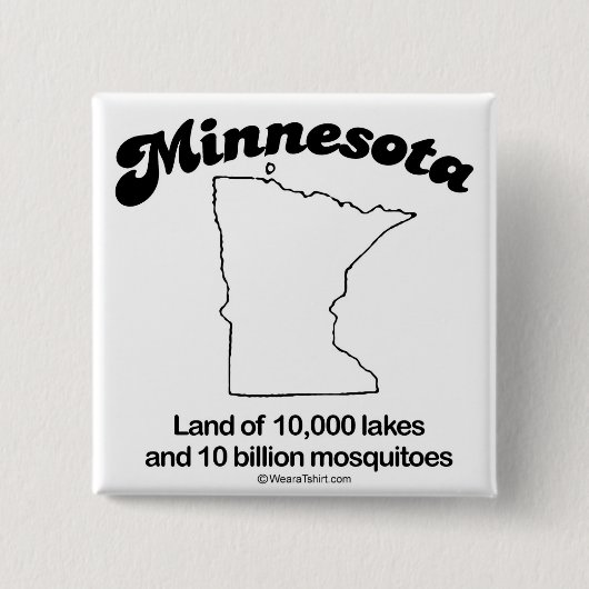 MINNESOTA - T - Shirt "MINNESOTA STAAT MOTTO" und  Button (Vorderseite)