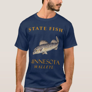 Minnesota Territorium Fisch The Walleye T-Shirt