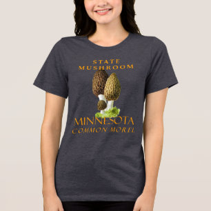 Minnesota-Territorium-Pilz Die Gemeine Morchel Tri-Blend Shirt