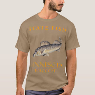 Minnesota Territory Fische den Zander Übergrösse T-Shirt