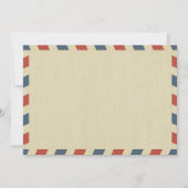 Minnesota und New York Airmail | Brautparty Einladung (Rückseite)