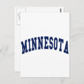 Minnesota-Uni Postkarte (Vorne/Hinten)