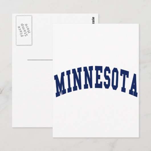 Minnesota-Uni Postkarte (Vorne/Hinten)