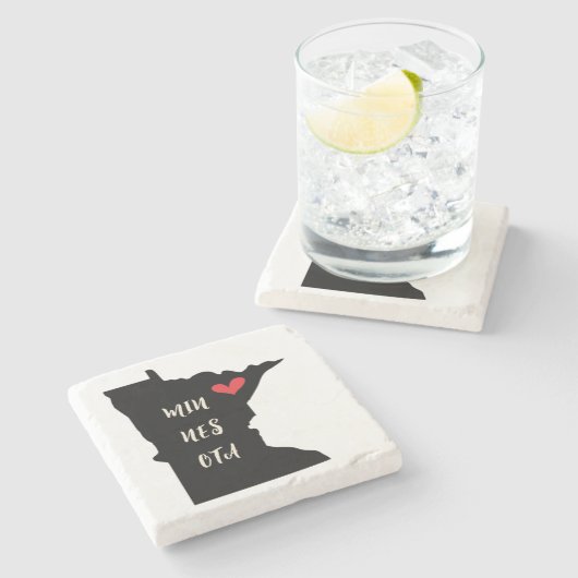 Minnesota-Untersetzer Steinuntersetzer (Seitenansicht)