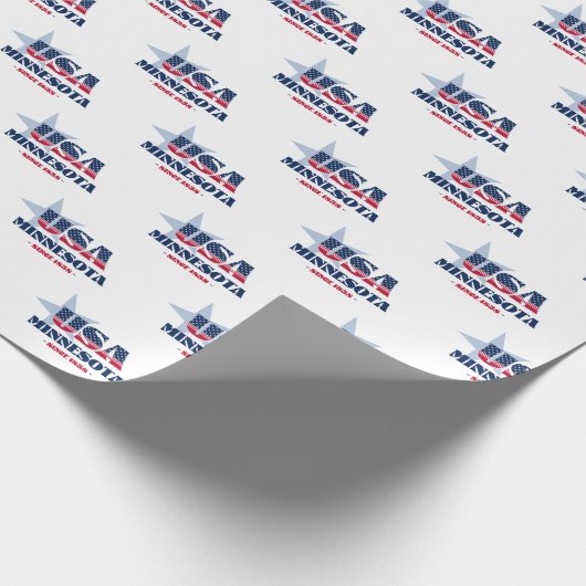 Minnesota US Flagge Staat Geschenkpapier (Ecke)