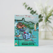 Minnesota USA Card Postkarte (Stehend Vorderseite)