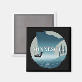 Minnesota USA Magnet (Vorderseite/Rückseite)