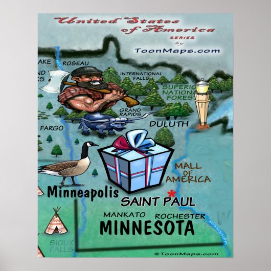 Minnesota USA Poster (Vorne)