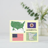 Minnesota, USA Postkarte (Stehend Vorderseite)