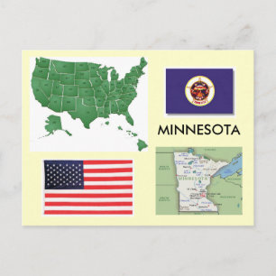 Minnesota, USA Postkarte