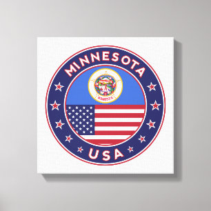 Minnesota, USA Staaten, Minnesota Poster, Leinwand