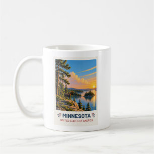 Minnesota USA – Vintage-Reisebecher Kaffeetasse