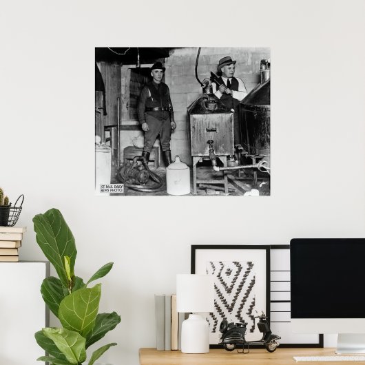 MINNESOTA VERBOT MOONSHINE BUST POSTER (Heimbüro)