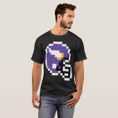 Minnesota Vikings 8-Bit-Helm nur T-Shirt (Vorne ganz)