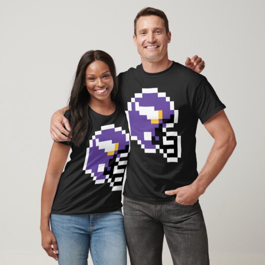 Minnesota Vikings 8-Bit-Helm nur T-Shirt (Unisex)