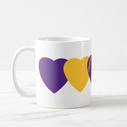 Minnesota Vikings Football Herzdesign Kaffeetasse (Links)