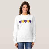 Minnesota Vikings Heart Football Sweatshirt (Vorne ganz)