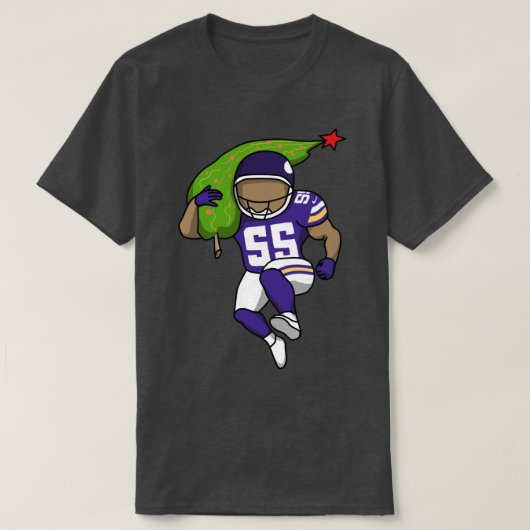 Minnesota Vikings Weihnachtsbaum T-Shirt (Design vorne)