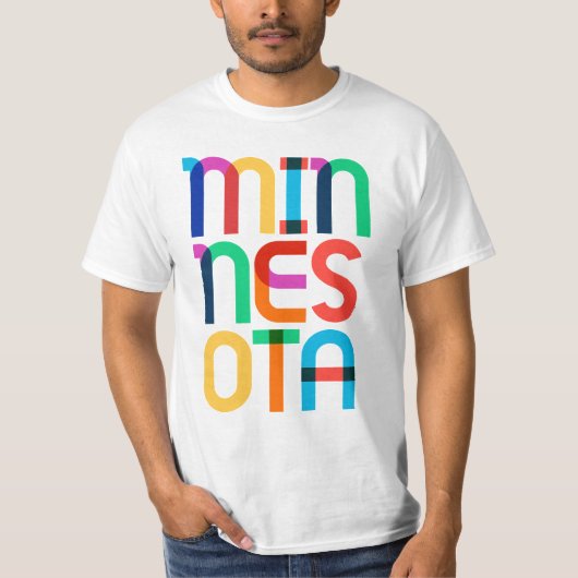 Minnesota Vintag Retro Pop Art 80er T-Shirt (Vorderseite)