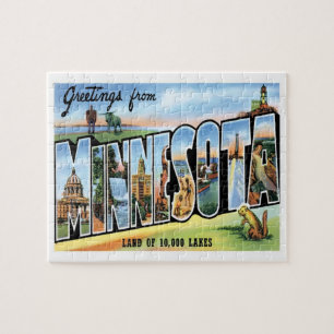 Minnesota Vintage Reise Puzzle