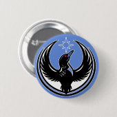 Minnesota-Vogel-Seetaucher-Protest Button (Vorne & Hinten)