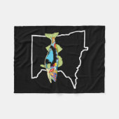 Minnesota Walleye Fischen Süßwasser Fischer Wal Fleecedecke (Vorderseite (Horizontal))