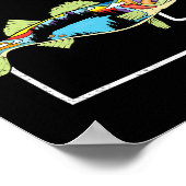 Minnesota Walleye Fischen Süßwasser Fischer Wal Poster (Ecke)