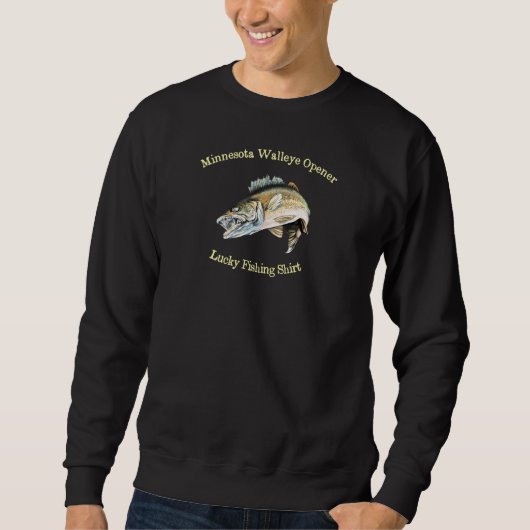 Minnesota Walleye Fishing Opener Sweatshirt (Vorderseite)