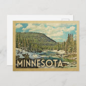 Minnesota Wandern neben dem Wasser Postkarte (Vorne/Hinten)