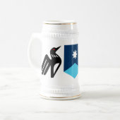 Minnesota-Wappen Bierglas (Vorderseite Links)