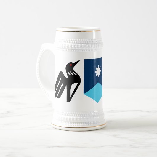 Minnesota-Wappen Bierglas (Vorderseite Links)