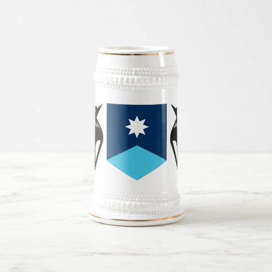 Minnesota-Wappen Bierglas (Mittel)