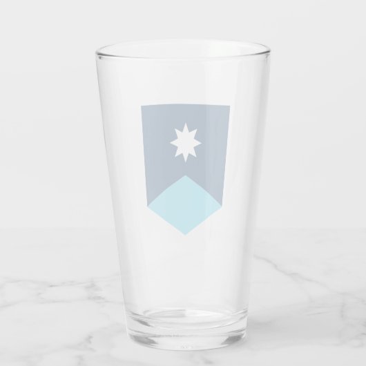 Minnesota-Wappen Glas (Rückseite)