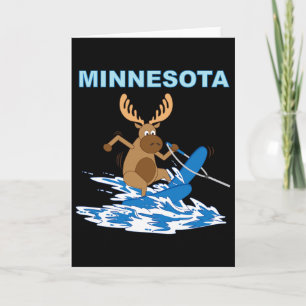 Minnesota Wasserskiing Elch Moose Lake Urlaub Karte