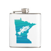 Minnesota Wave Fishing Flachmann (Vorderseite)