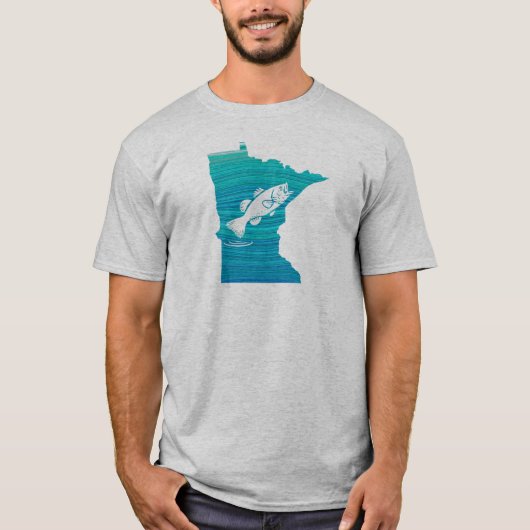 Minnesota Wave Fishing T-Shirt (Vorderseite)