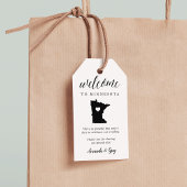 Minnesota Wedding Welcome Geschenkanhänger