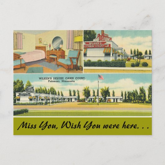 Minnesota, Wilkens Deluxe Hof Postkarte (Vorderseite)