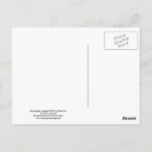 Minnesota-Winter-Postkarte Postkarte (Rückseite)