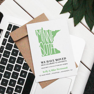 MINNESOTA Wir haben neue Adresse Neue Zuhause vers Postkarte