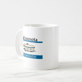 Minnesota: Wir sagen Hotdish Kaffeetasse (Vorderseite Links)